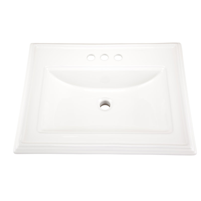 Gerber Logan 18'' White Vitreous China Rectangular DropIn Bathroom